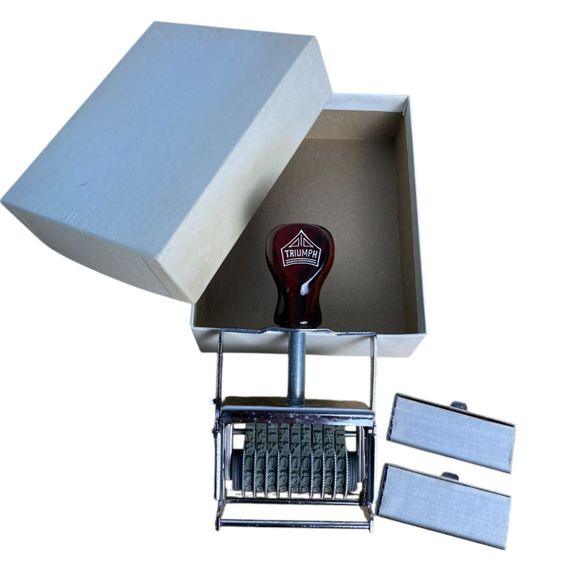 Triumph No. 2-9 Band Dater Rubber Stamp – Vintage Office Collectible‎ (E14Q) - Picture 3 of 7